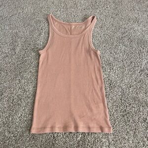 Aerie Pink Fitted Tank Top